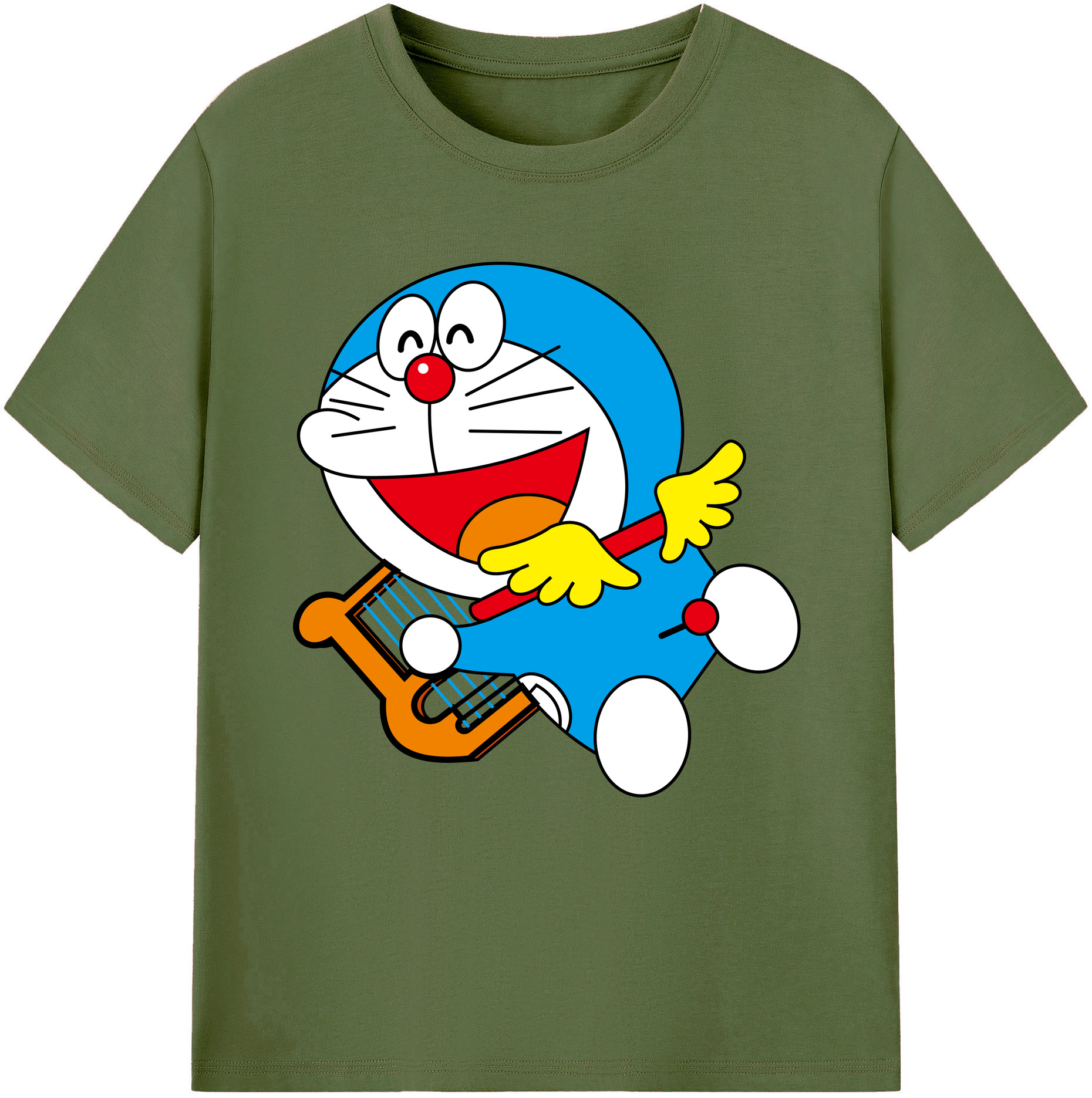 （画像用） ドラえもん Doraemon 綿100％半袖Tシャツ（フロントプリント）